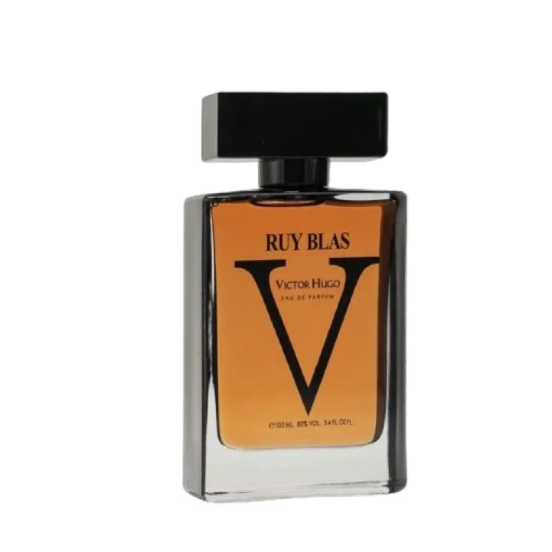 عطر مردانه Victor Hugo Ruy Blas 100 میلی‌لیتر با طراحی مردانه و رایحه چوبی و مرکباتی