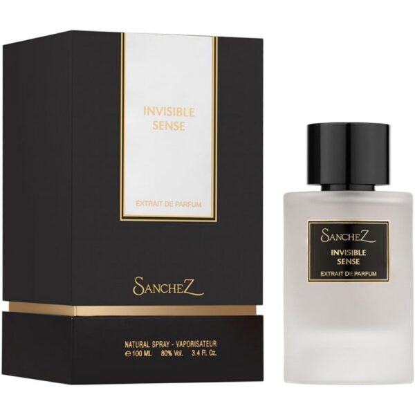 عطر زنانه Sanchez Invisible Sense 100 میلی‌لیتر با طراحی ساده و رایحه خنک و مرکباتی