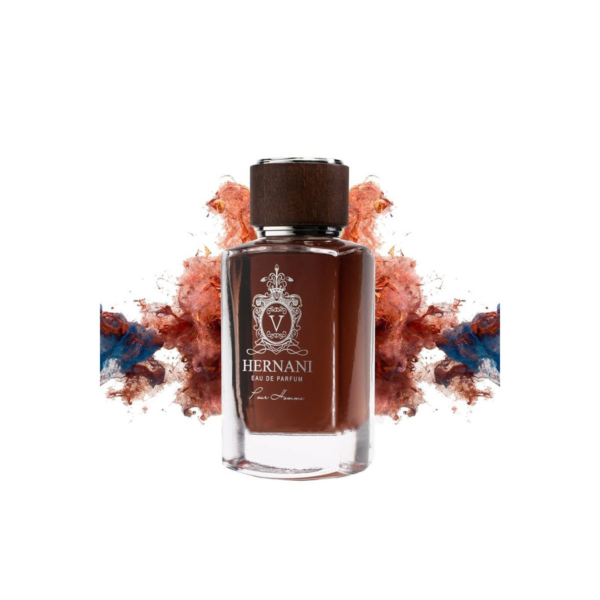 عطر مردانه Victor Hugo Hernani pour homme 100 میلی‌لیتر با طراحی شیک و رایحه چوبی و ادویه‌ای